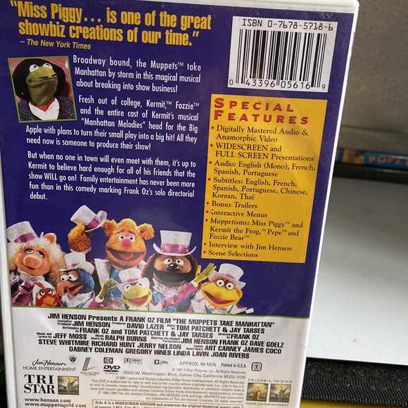 Muppets take Manhattan Jim Henson DVD - Picture 2 of 5